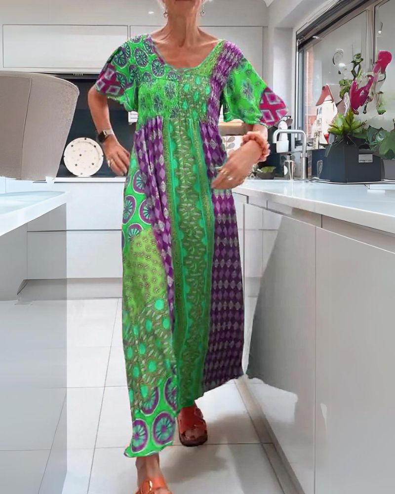 Ash™ - Buntes Boho-Kleid