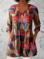 Savenora | Lange Bluse mit ausdrucksstarkem Muster