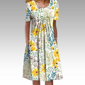 Ziva™ – Stilvolles Kleid mit floralem Design und Bauchbedeckung