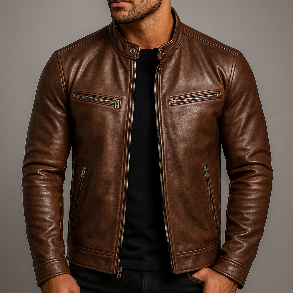 Savenora | Klassische Vintage Lederjacke