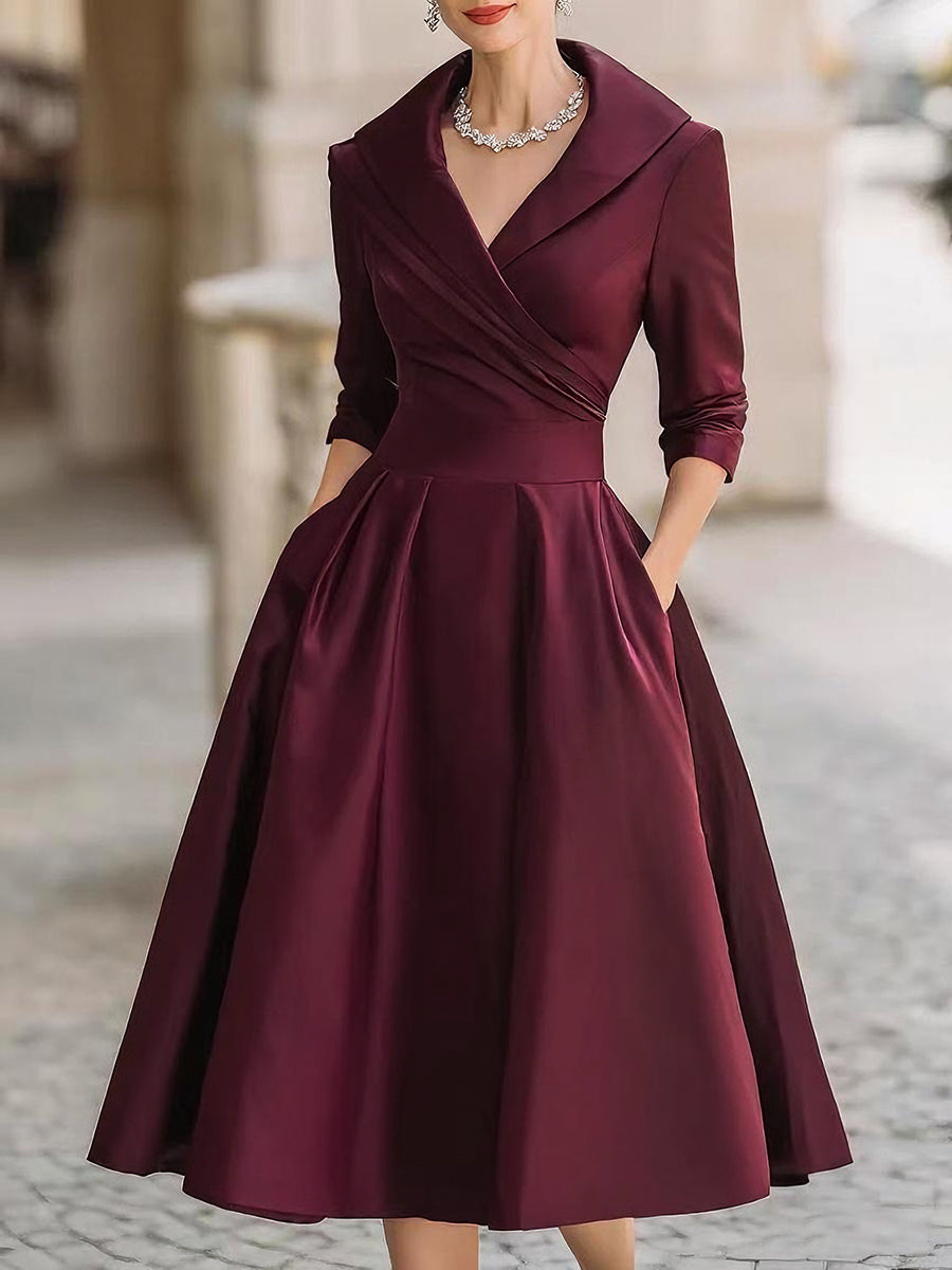 Lea™ - Elegantes Midikleid mit Subtiler Eleganz