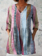 Savenora | Lange Bluse mit ausdrucksstarkem Muster