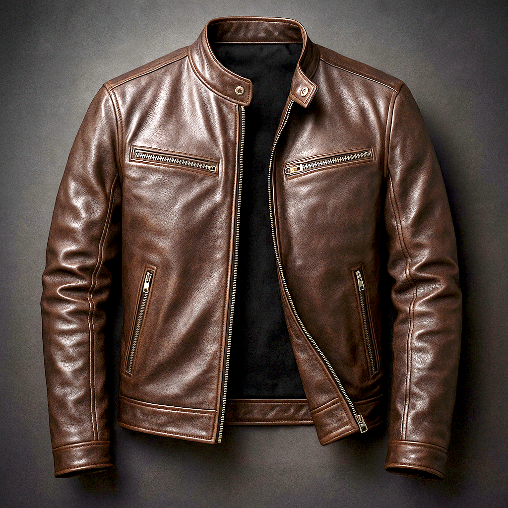 Savenora | Klassische Vintage Lederjacke