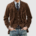 Andrei Cord Jacket and Vest Set