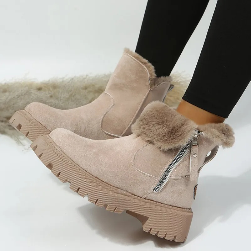 Sommerfeld™ | Gefütterte Winterstiefel mit seitlichem Reißverschluss
