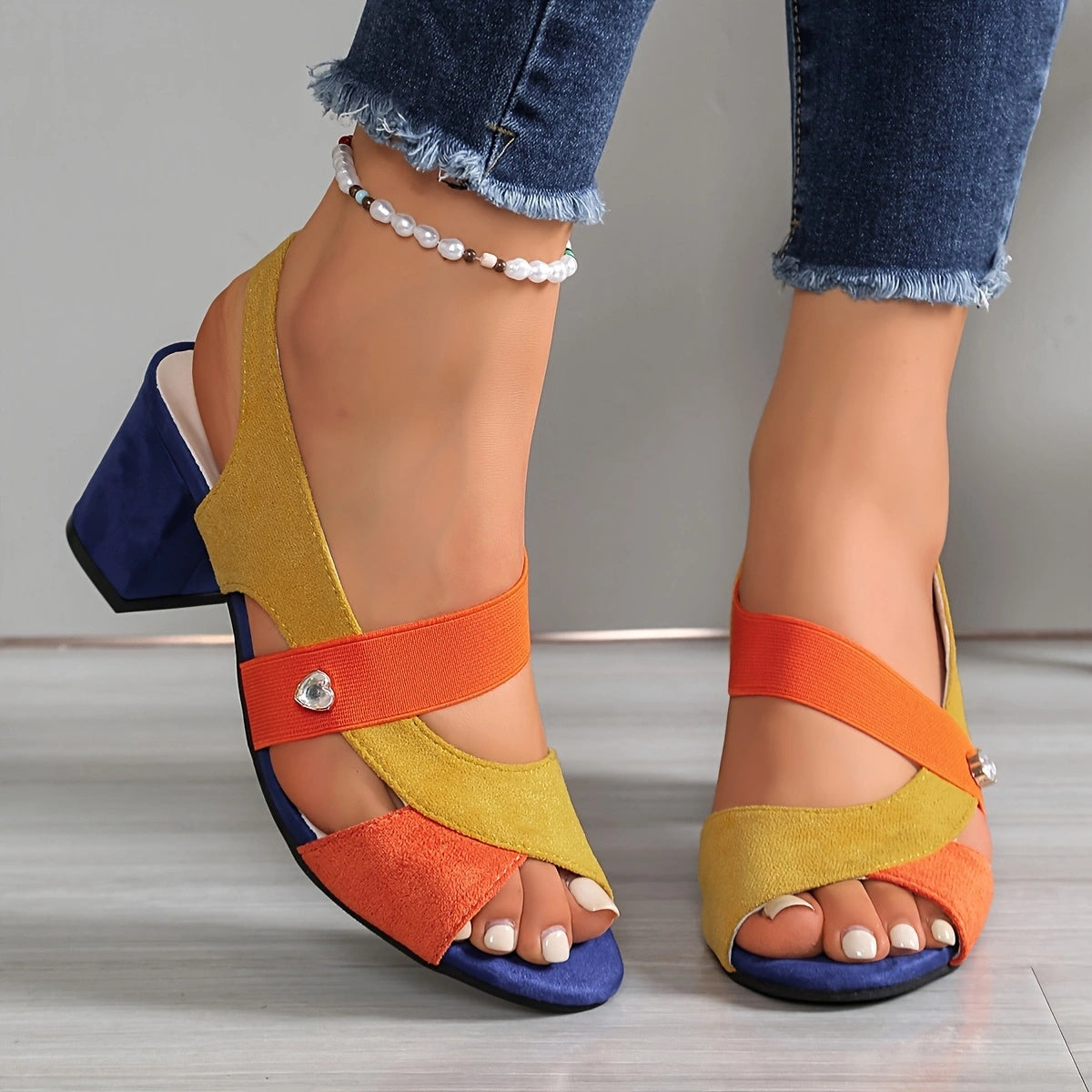 Sommerfeld™ | Bequeme High Heels mit Kreuzriemen