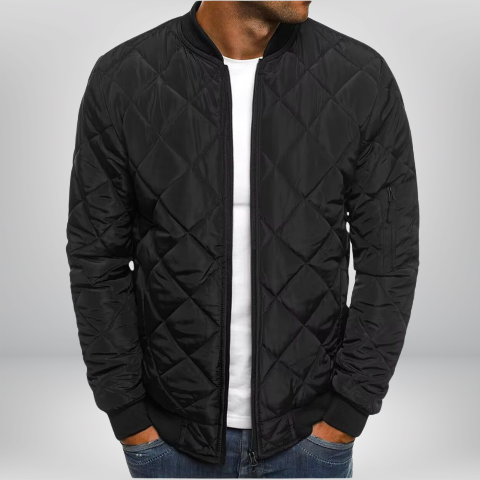 William™ - Luxe Quilted Bomber Jacket