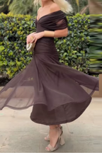 Lady™ - Elegantes V-Ausschnitt Maxikleid für festliche Anlässe