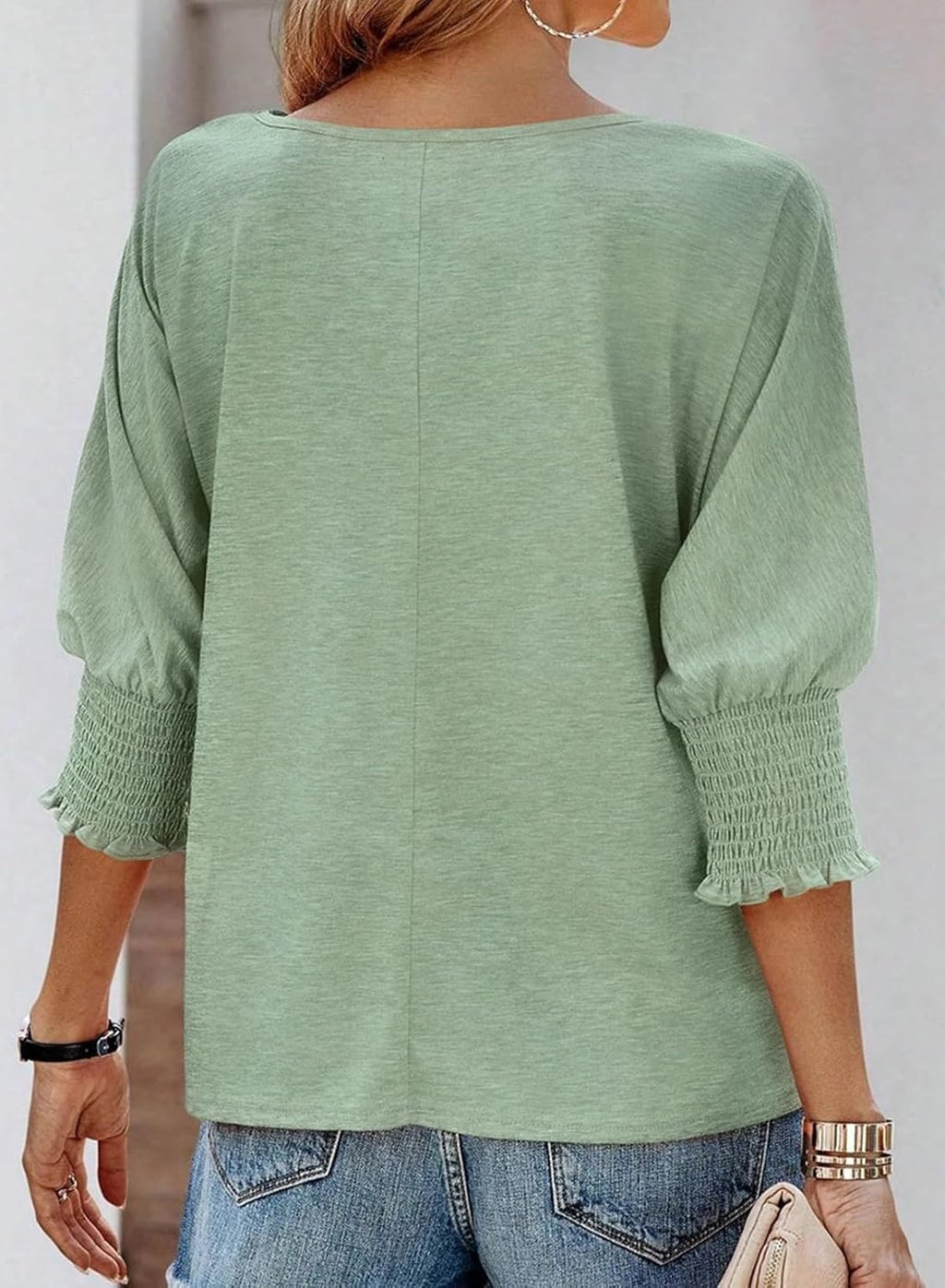 Wilma | Schlichte Bluse mit Rundhalsausschnitt