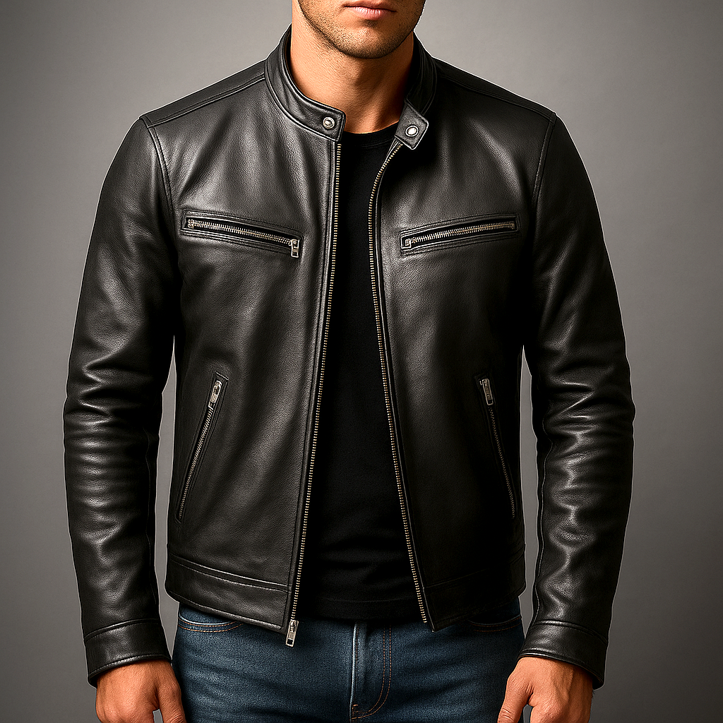 Savenora | Klassische Vintage Lederjacke