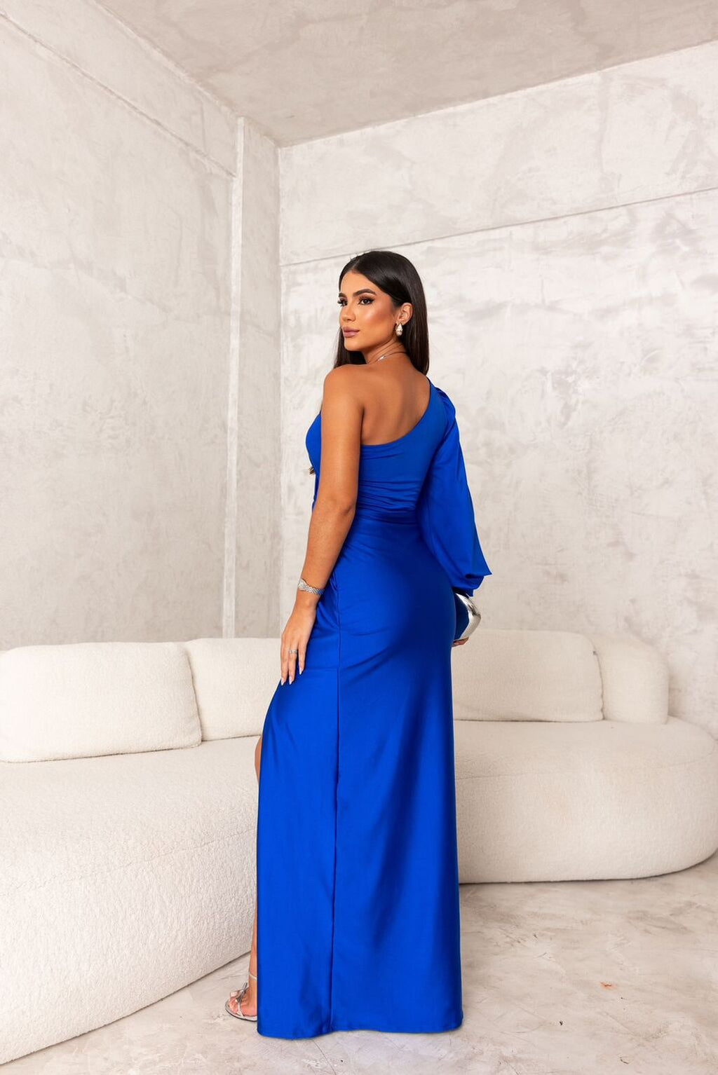 Dorie™ - Asymmetrisches Kleid mit Langen Schlitz