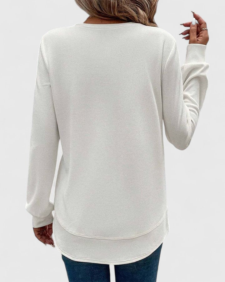 Arvenne | Elegantes Top mit seitlichem Schlitz