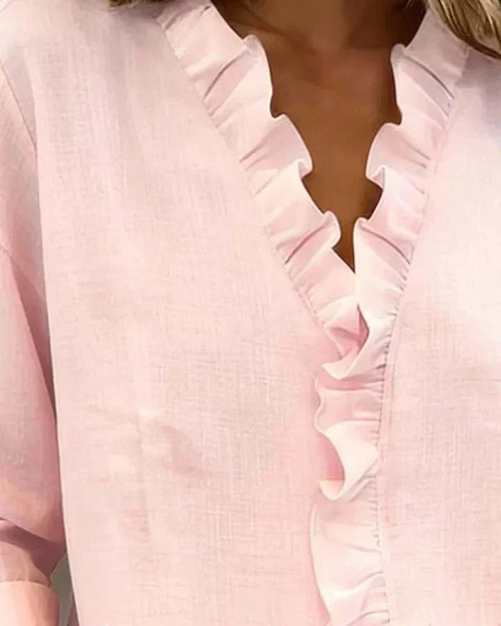 Beatrice | Elegante V-Ausschnitt Bluse