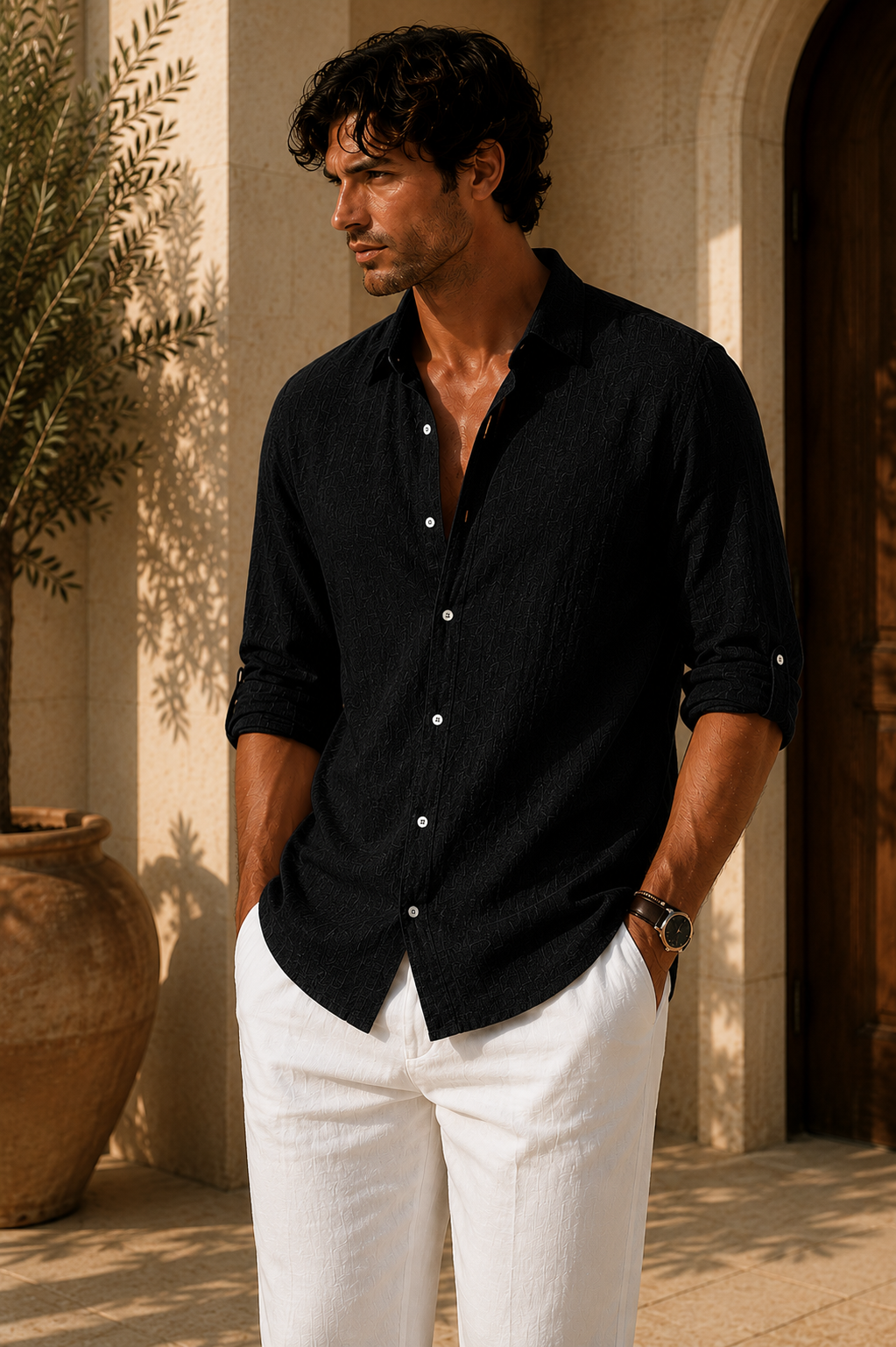 Luca™ | Leinen-Freizeithemd