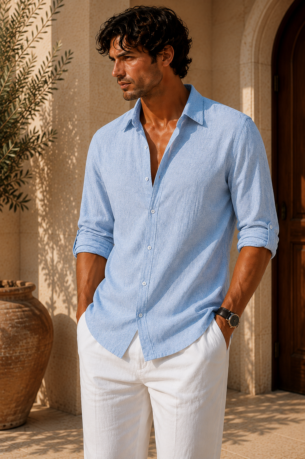 Luca™ | Leinen-Freizeithemd
