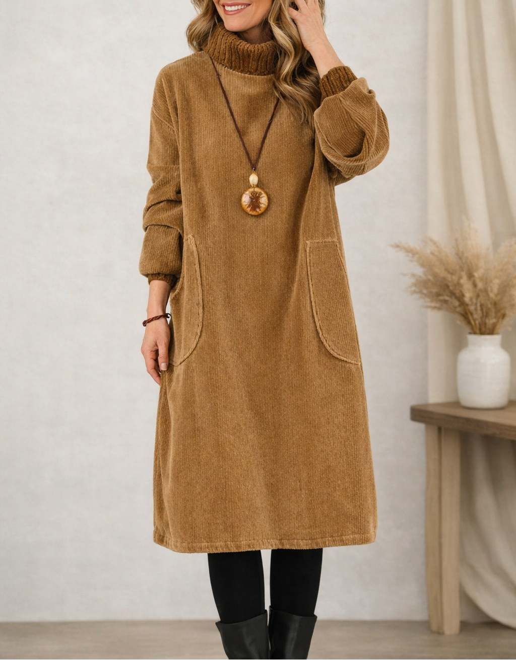 Jenny™ - Midikleid mit Rollkragen