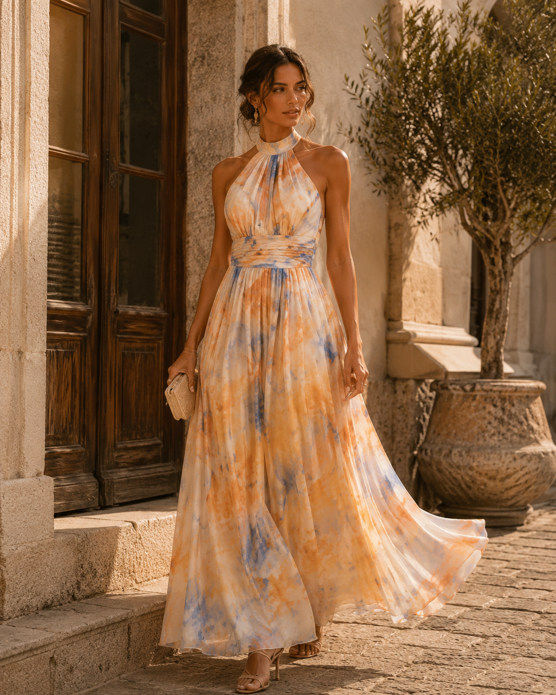 Aurelia™ | Elegantes Halter-Maxikleid