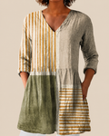 Savenora | Lange Bluse mit ausdrucksstarkem Muster