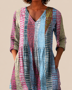 Savenora | Lange Bluse mit ausdrucksstarkem Muster
