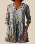 Savenora | Lange Bluse mit ausdrucksstarkem Muster