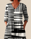Savenora | Lange Bluse mit ausdrucksstarkem Muster