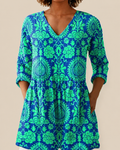 Savenora | Lange Bluse mit ausdrucksstarkem Muster