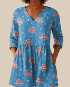 Savenora | Lange Bluse mit ausdrucksstarkem Muster