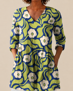 Savenora | Lange Bluse mit ausdrucksstarkem Muster