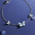 Sommerfeld | Strahlendes Blaues Schmetterlingsarmband