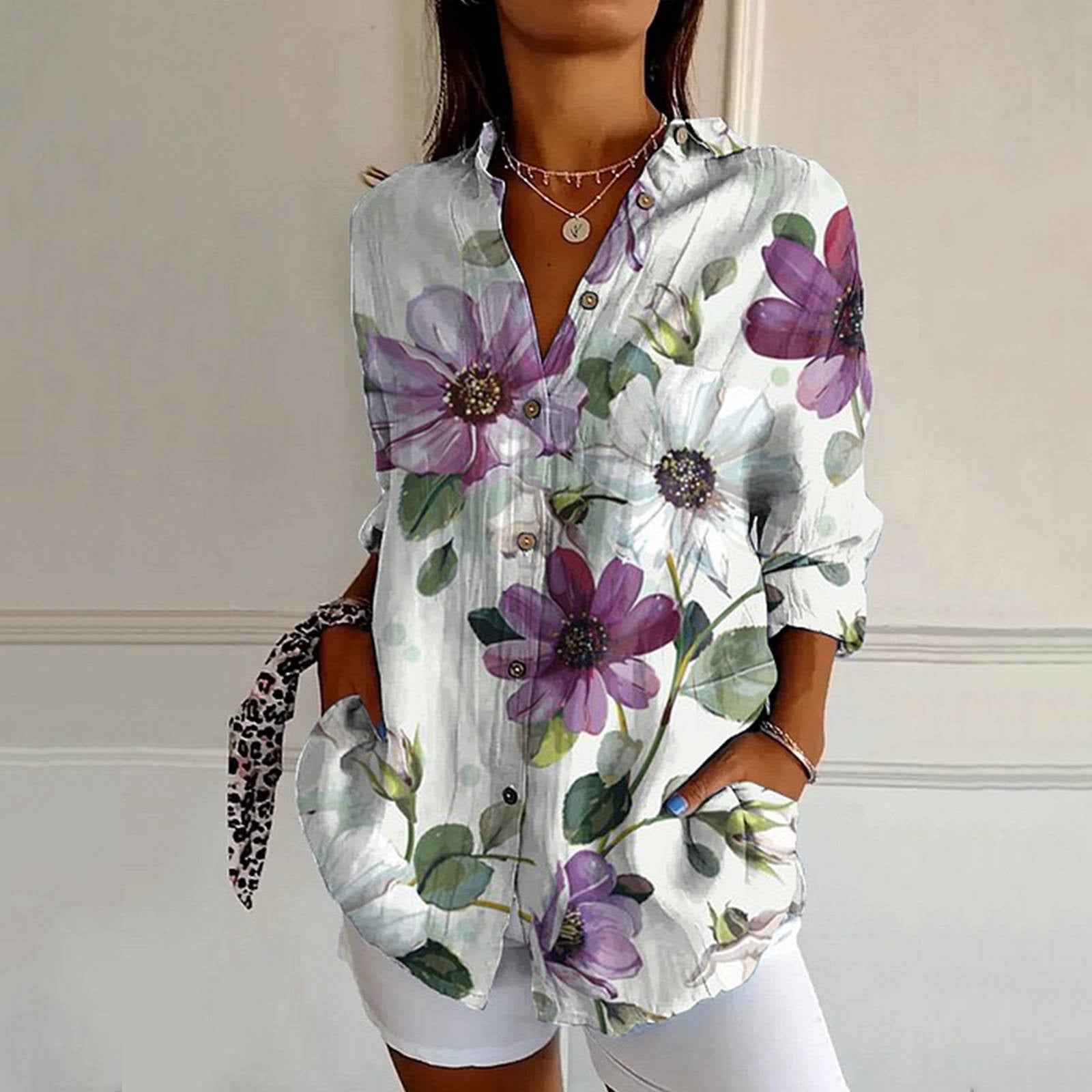Mayla | Retro Floral Blouse