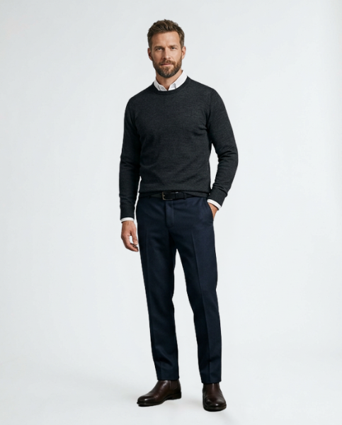 Perfekter Rundhals-Pullover