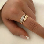 Sommerfeld | Eleganter Goldring mit strahlenden Steinen (Kaufe 1, erhalte 1 gratis)