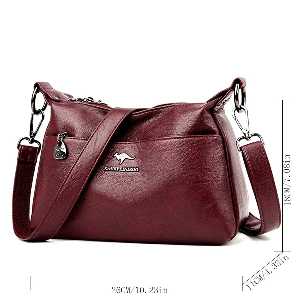 Paula | Klassische Vintage-Ledertasche