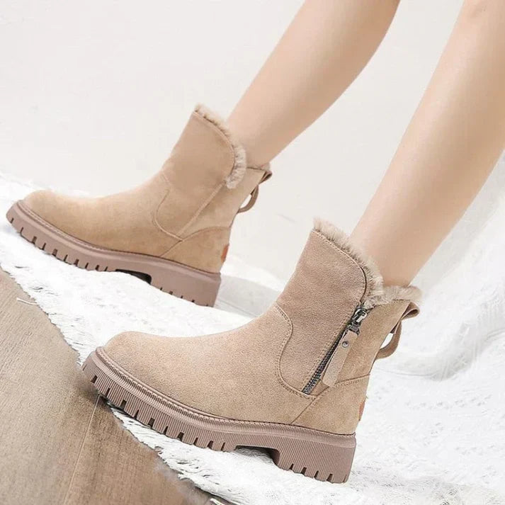 Sommerfeld™ | Gefütterte Winterstiefel mit seitlichem Reißverschluss