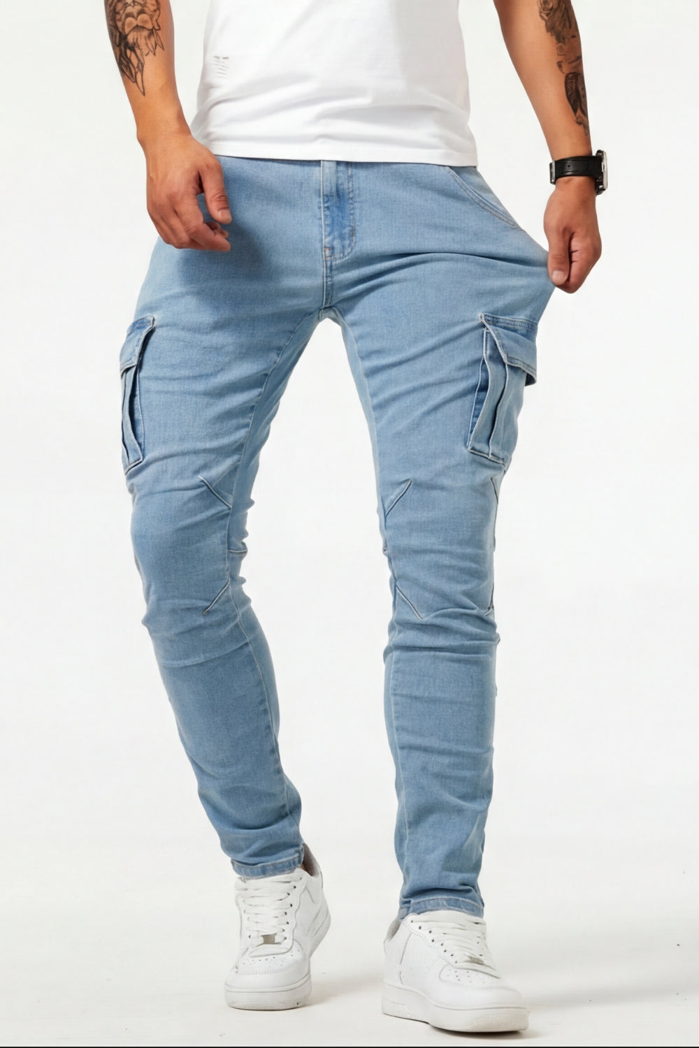 Sommerfeld | Herren Elastische Cargo Jeans (Kaufe 1, Erhalte 1 GRATIS)