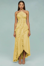 Savenora | LIYANA Rüschenkleid mit Spiralschnitt