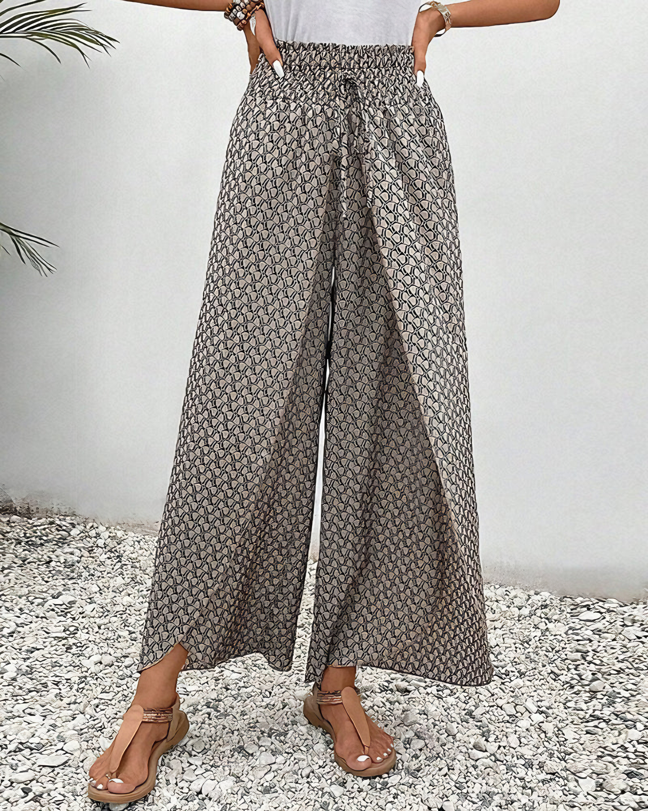 Sommerfeld | Lisette Weitbeinige Hose mit Geometrischem Muster