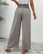 Sommerfeld | Lisette Weitbeinige Hose mit Geometrischem Muster