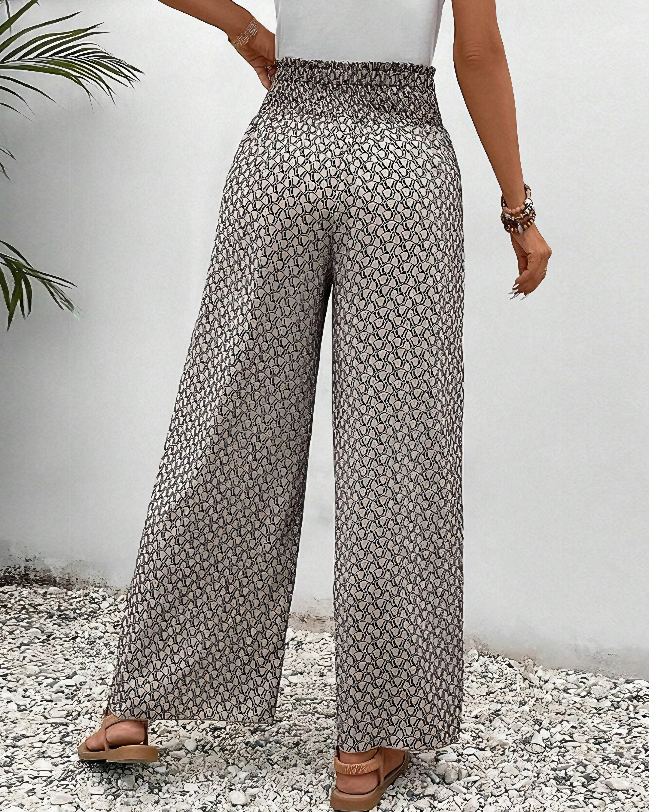 Sommerfeld | Lisette Weitbeinige Hose mit Geometrischem Muster