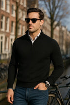 Sommerfeld™ | Windsor Herrenpullover mit Halbzipper