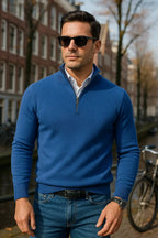 Sommerfeld™ | Windsor Herrenpullover mit Halbzipper