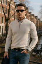 Sommerfeld™ | Windsor Herrenpullover mit Halbzipper