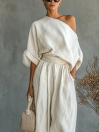 Savenora | Zweiteiliges Set mit Off-Shoulder-Oberteil