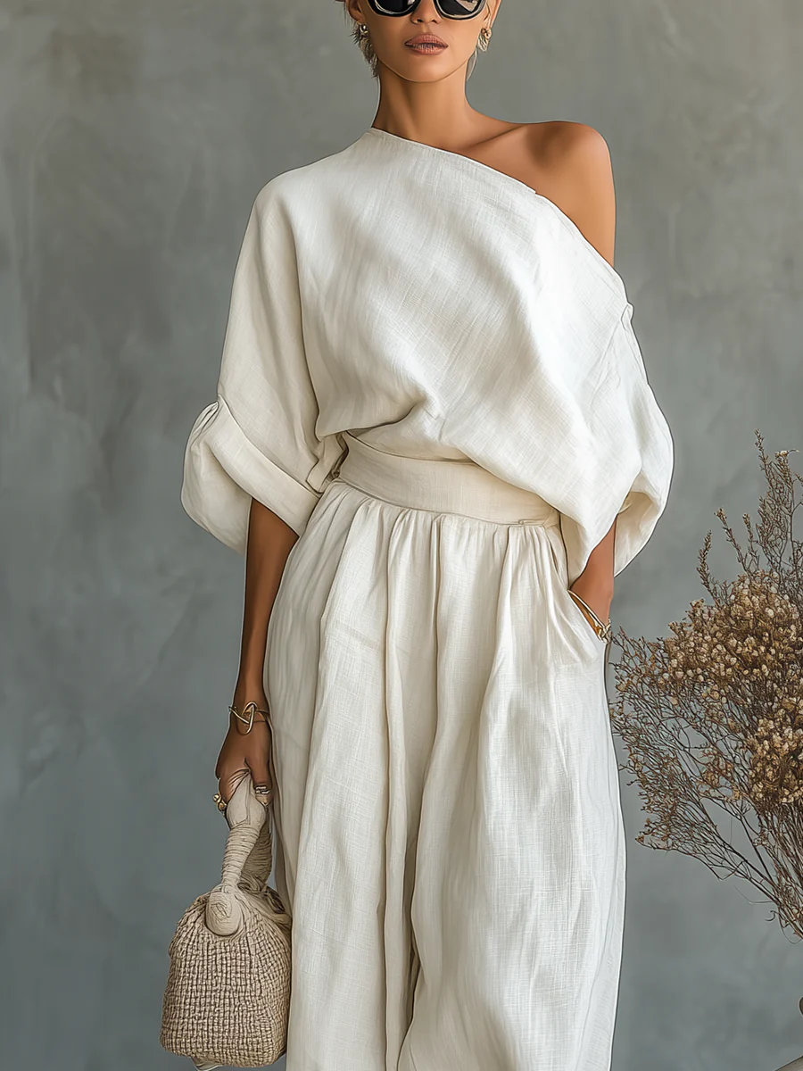 Savenora | Zweiteiliges Set mit Off-Shoulder-Oberteil