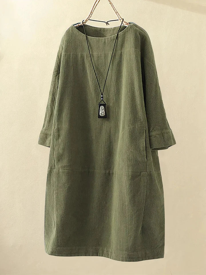 Velvra™ - Bequeme Vintage Cord-Tunika