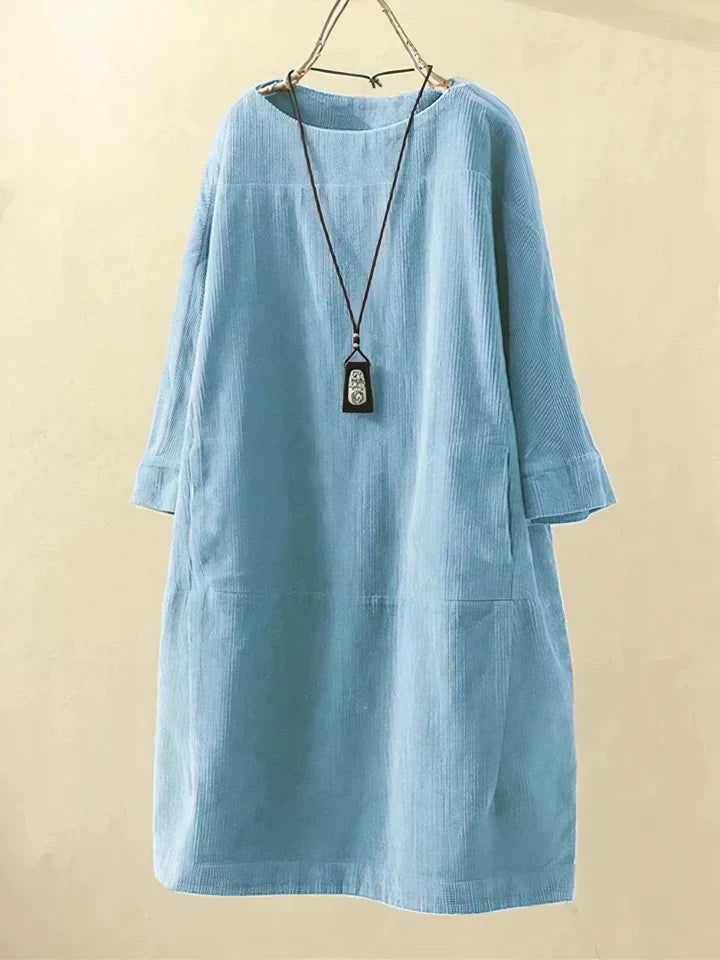 Velvra™ - Bequeme Vintage Cord-Tunika