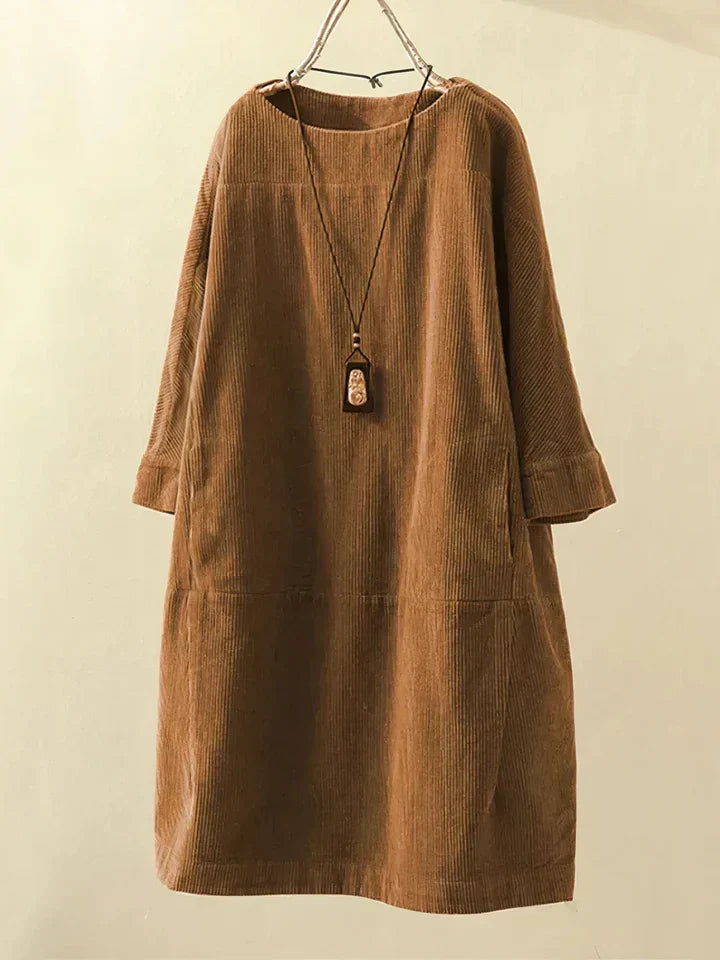 Velvra™ - Bequeme Vintage Cord-Tunika