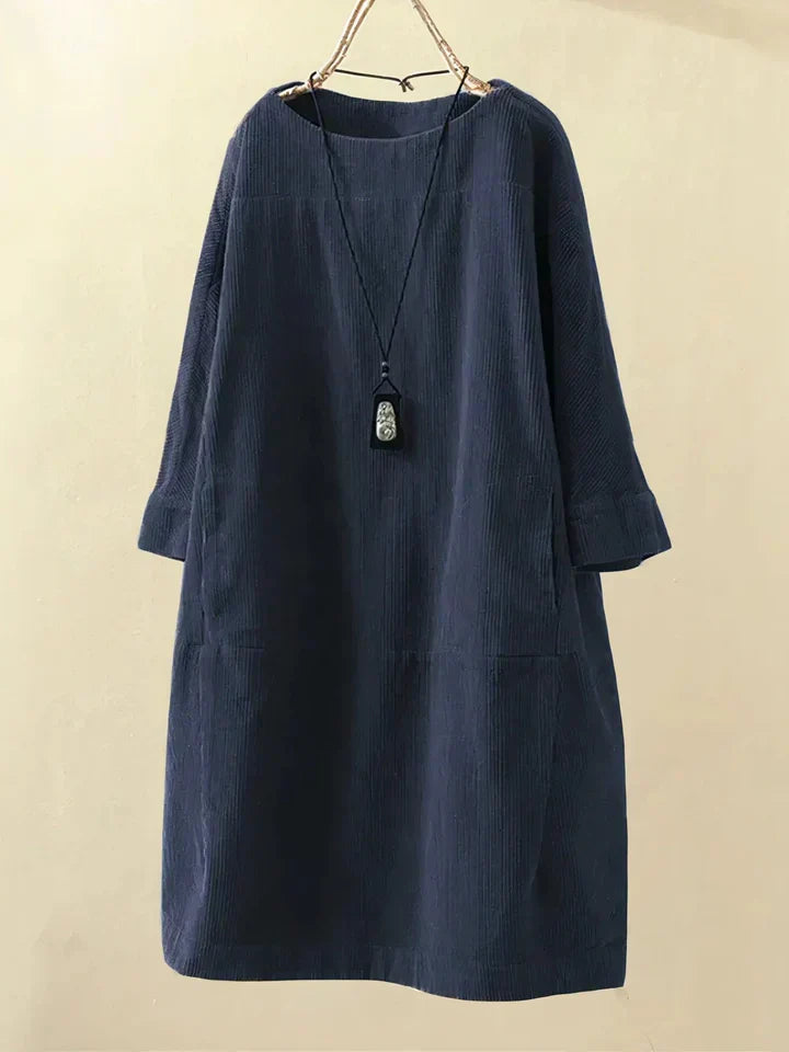 Velvra™ - Bequeme Vintage Cord-Tunika