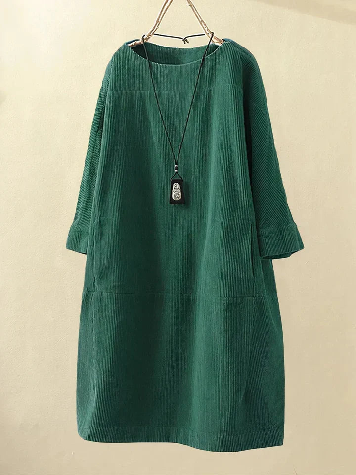 Velvra™ - Bequeme Vintage Cord-Tunika