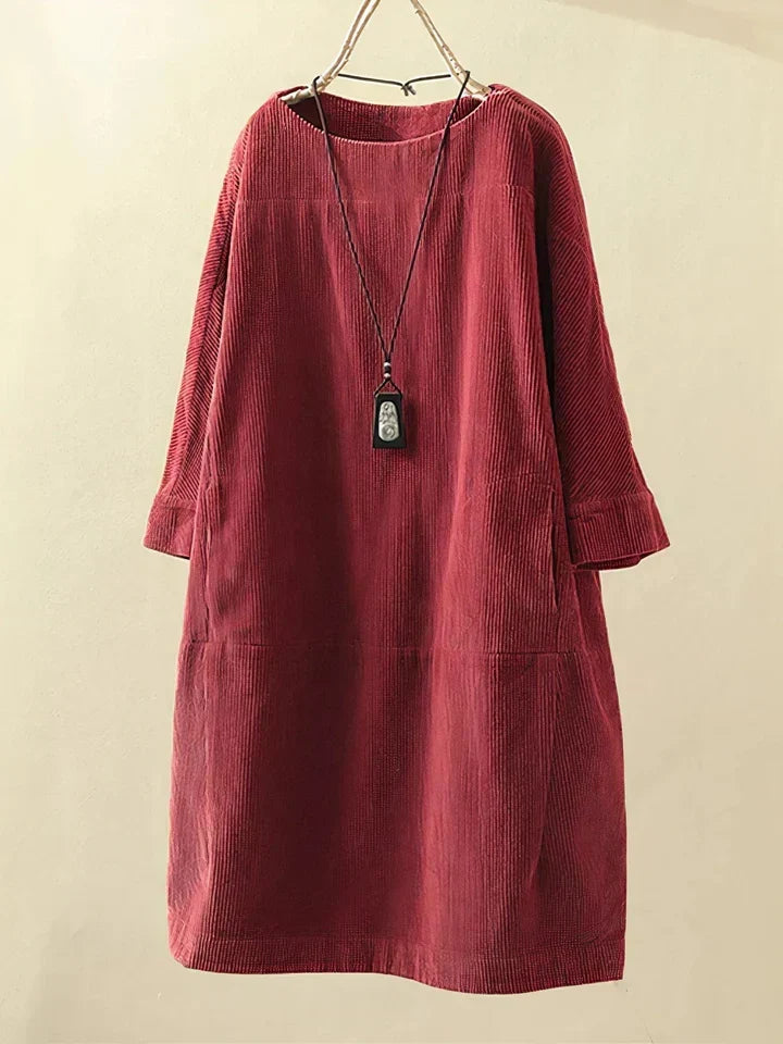 Velvra™ - Bequeme Vintage Cord-Tunika